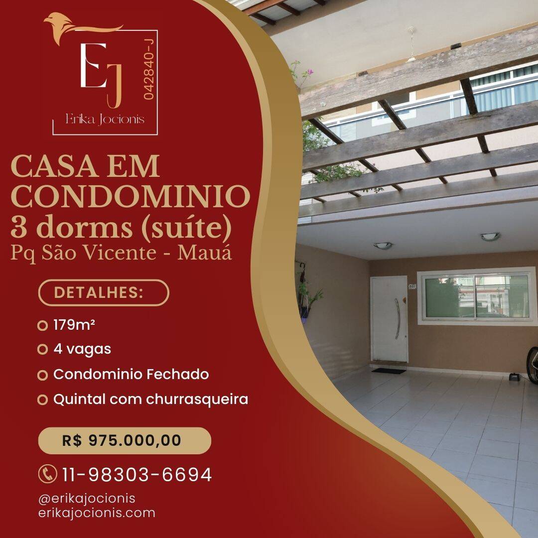 #98 - Casa em condomínio para Venda em Mauá - SP